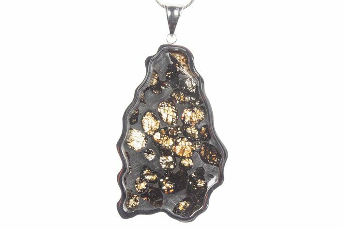 Sericho Pallasite Meteorite Pendant - Kenya #351394
